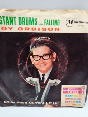 Roy Orbison 45 rpm - Distant Drums/Falling Single Vinyl Record